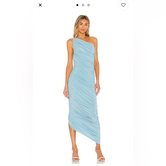 Norma Kamali Diana Gown BNWT Powder Blue - Picture 4 of 7